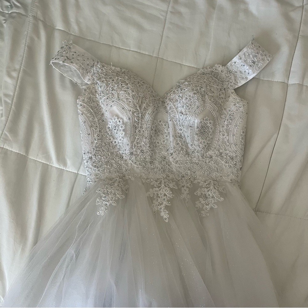 white elegant dress